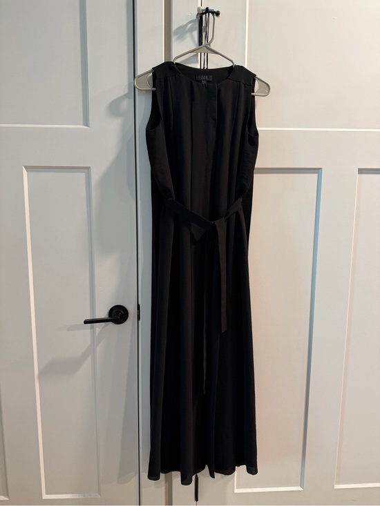 COS Dresses & Skirts - COS Minimalist Sleeveless Black Maxi Dress with Waist Tie